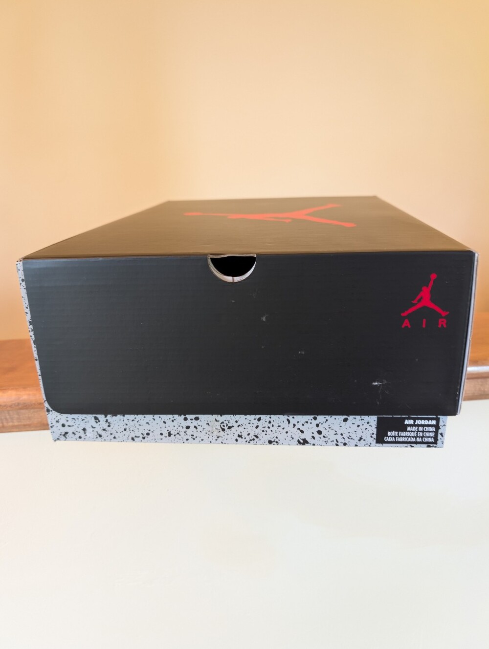 Air Jordan Shoe Box with Jumpman Logo - Black & Red